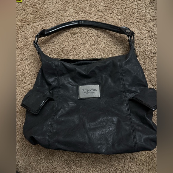Simply Vera Vera Wang Black Shoulder Bag - Picture 1 of 7